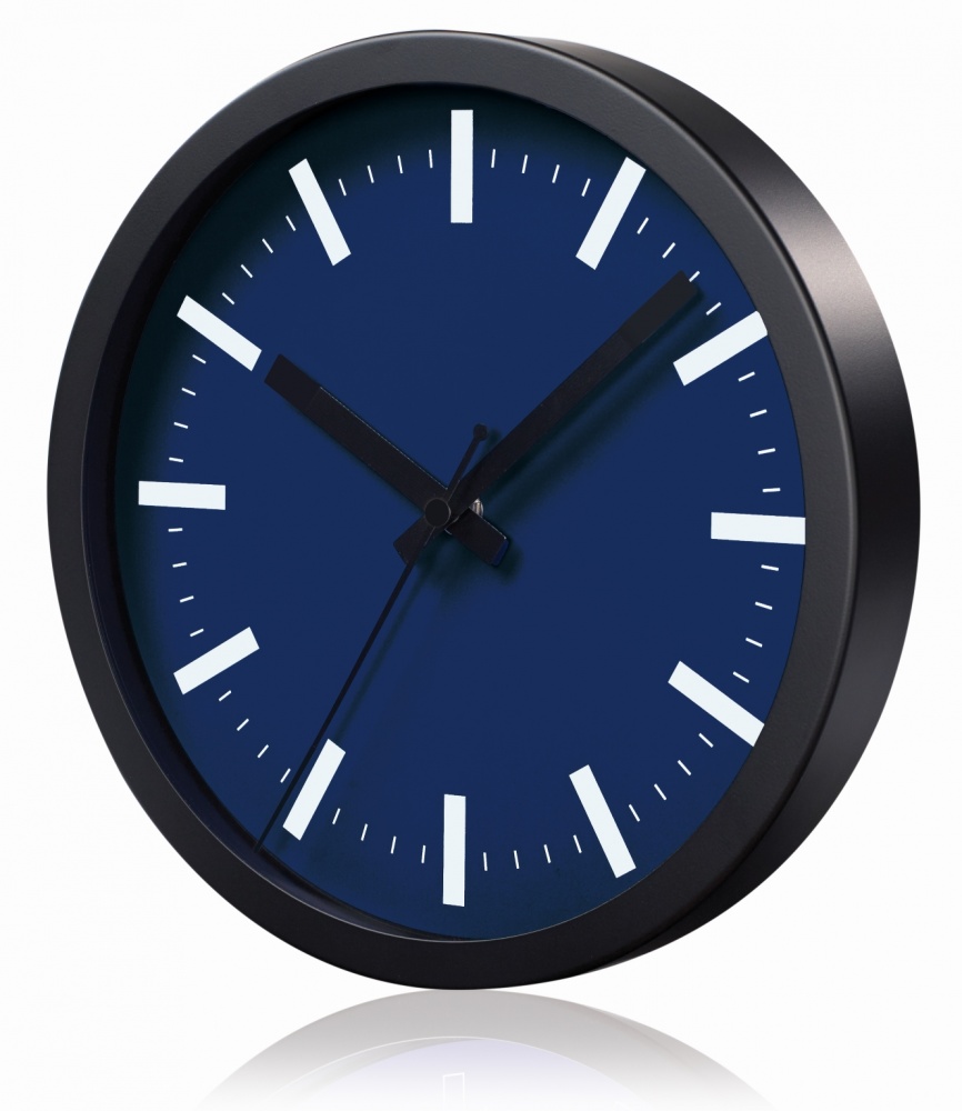 Logo trade promotional products picture of: WALL CLOCK SAINT-TROPEZ, navy blue