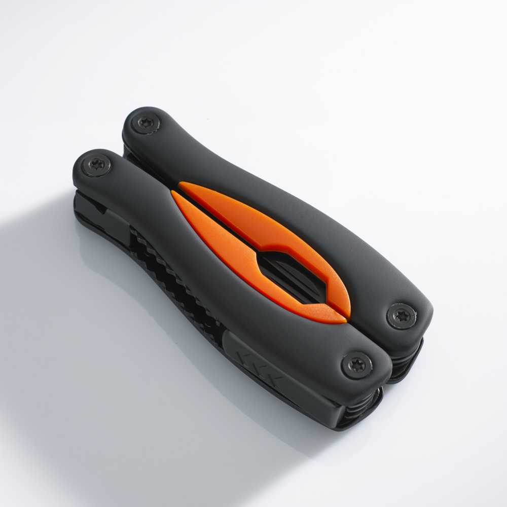 Logotrade corporate gift picture of: LARGE MULTITOOL RUBBY, orange