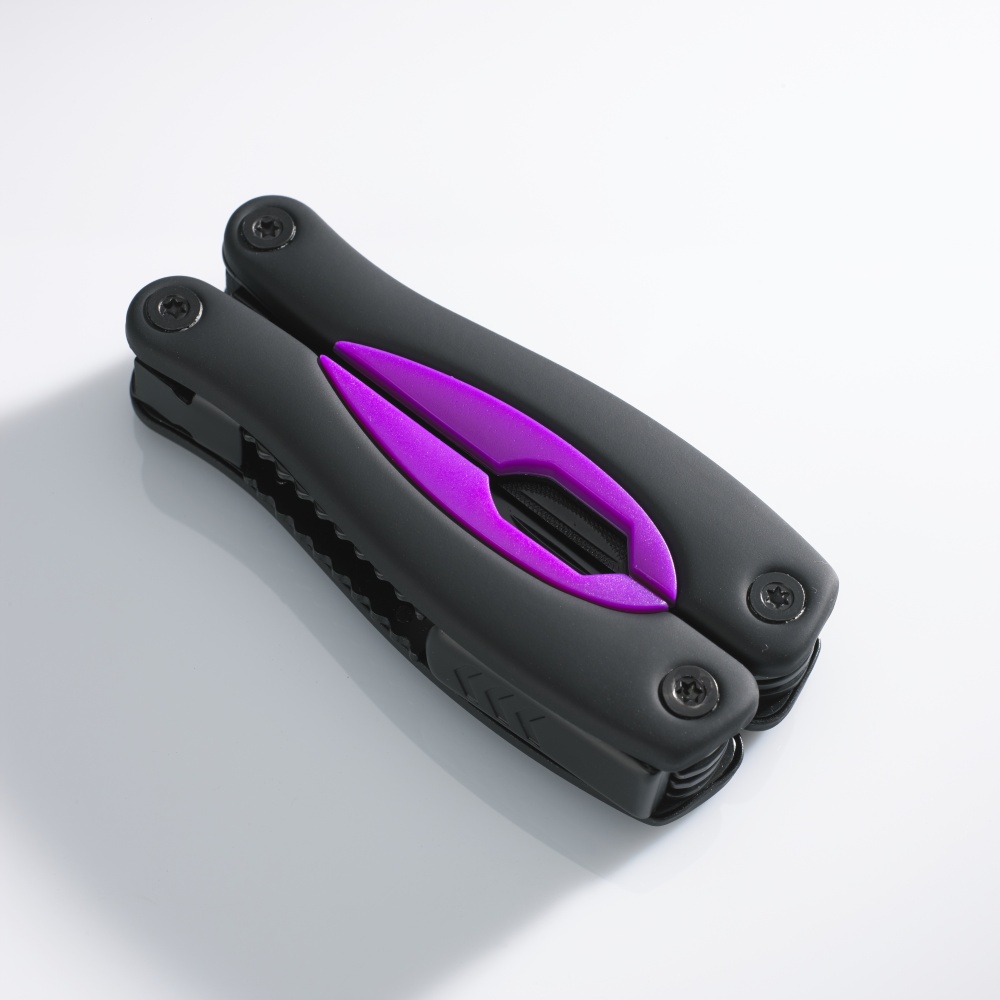 Logo trade promotional items image of: LARGE MULTITOOL RUBBY, purple