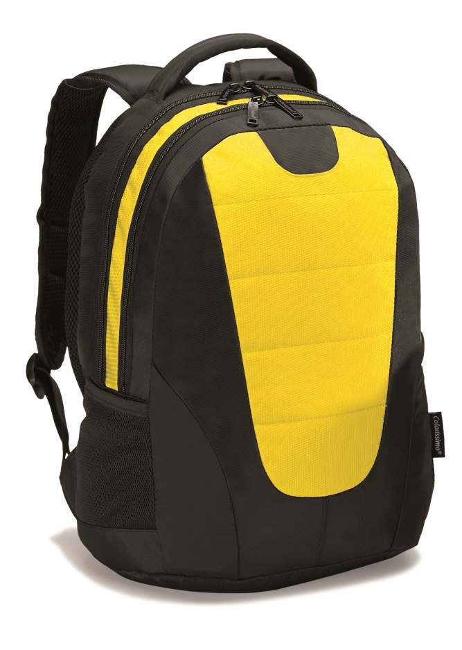 Logotrade corporate gift image of: COLORISSIMO LAPTOP  BACKPACK 14", yellow