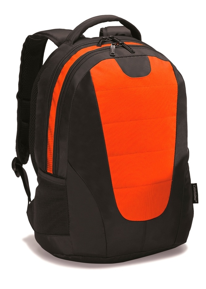 Logo trade promotional products picture of: COLORISSIMO LAPTOP  BACKPACK 14’, orange