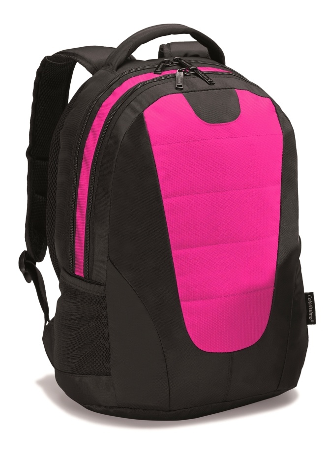 Logotrade promotional merchandise picture of: COLORISSIMO LAPTOP  BACKPACK 14’, rose