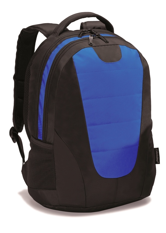 Logo trade promotional item photo of: COLORISSIMO LAPTOP  BACKPACK 14’, blue