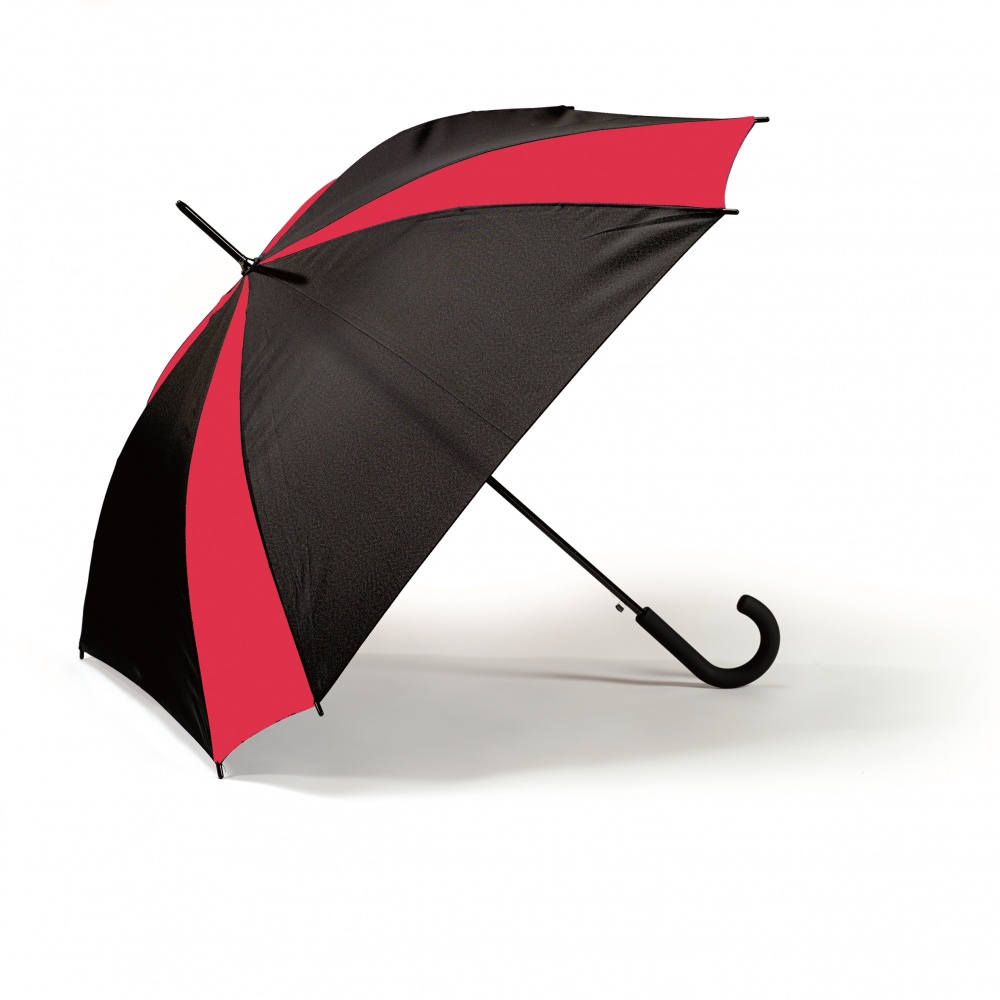 Logo trade corporate gifts picture of: SAINT TROPEZ UMBRELLA, red/black