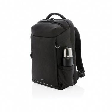 Logotrade advertising products photo of: Swiss Peak XXL weekend travel backpack with RFID and USB, black