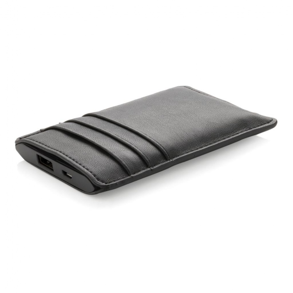 Logo trade advertising product photo of: Swiss Peak Powerbank wallet, black