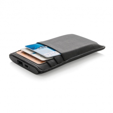 Logotrade promotional item picture of: Swiss Peak Powerbank wallet, black