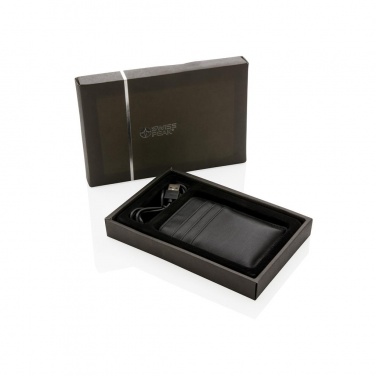 Logo trade promotional giveaways picture of: Swiss Peak Powerbank wallet, black