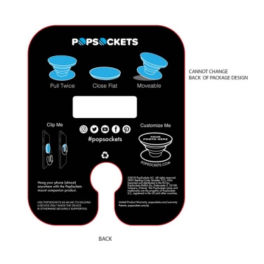 Logotrade promotional product image of: PopSocket set ComboPack, black