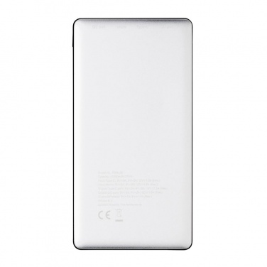 Logotrade promotional item image of: 10.000 mAh Powerbank with PD and Wireless charger, silver