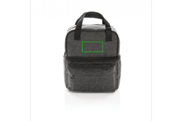 Logotrade corporate gift image of: Cooler bag with 2 insulated compartments, anthracite