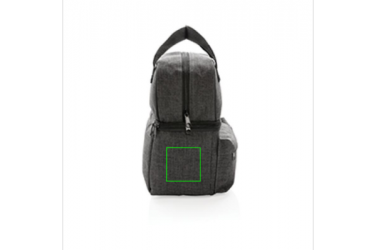 Logo trade business gift photo of: Cooler bag with 2 insulated compartments, anthracite