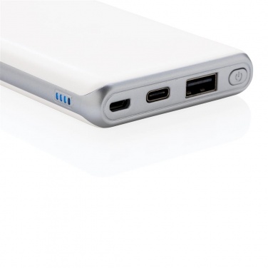 Logo trade advertising product photo of: Ultra fast 10.000 mAh powerbank with PD, white