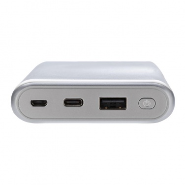 Logo trade corporate gifts image of: Ultra fast 20.000 mAh powerbank with PD, white