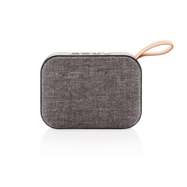 Logo trade promotional gift photo of: Fabric trend speaker, anthracite