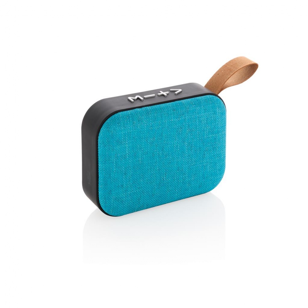 Logo trade promotional merchandise image of: Fabric trend speaker, blue