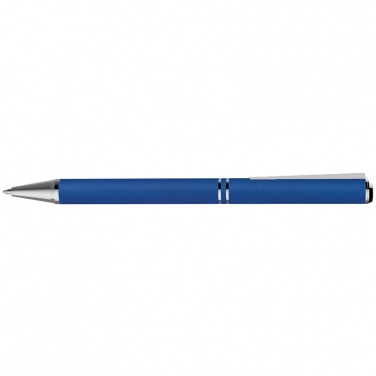 Logotrade advertising products photo of: Metal ballpen with zig-zag clip, blue