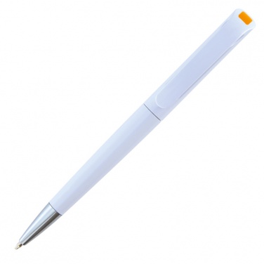 Logo trade promotional gift photo of: Ballpen Justany, orange