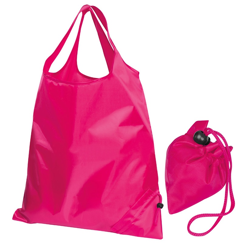 Logotrade promotional giveaway image of: Foldable shopping bag ELDORADO, Pink