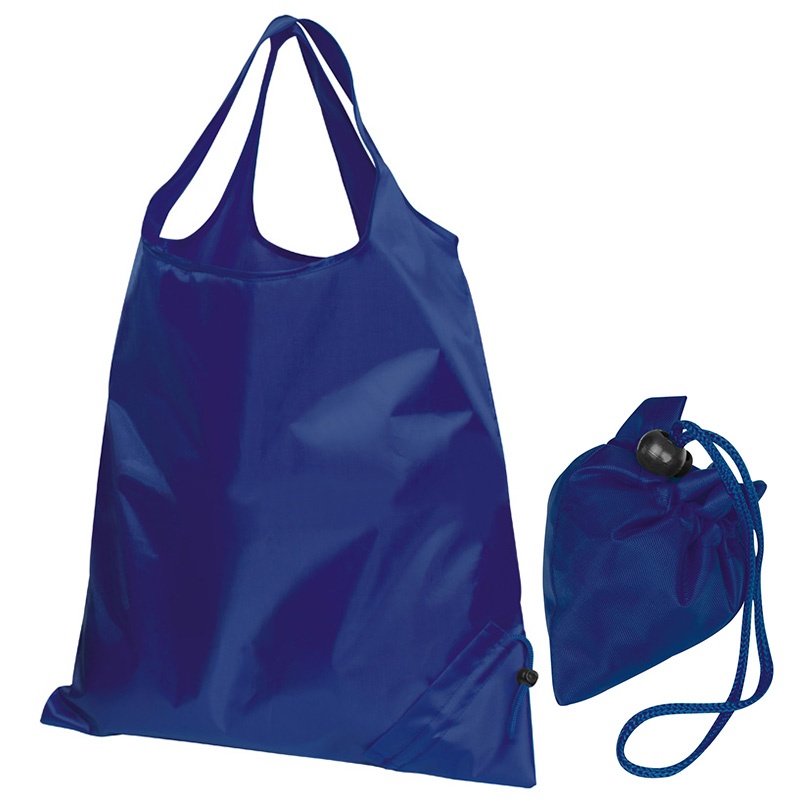 Logotrade promotional item image of: Foldable shopping bag ELDORADO, Blue