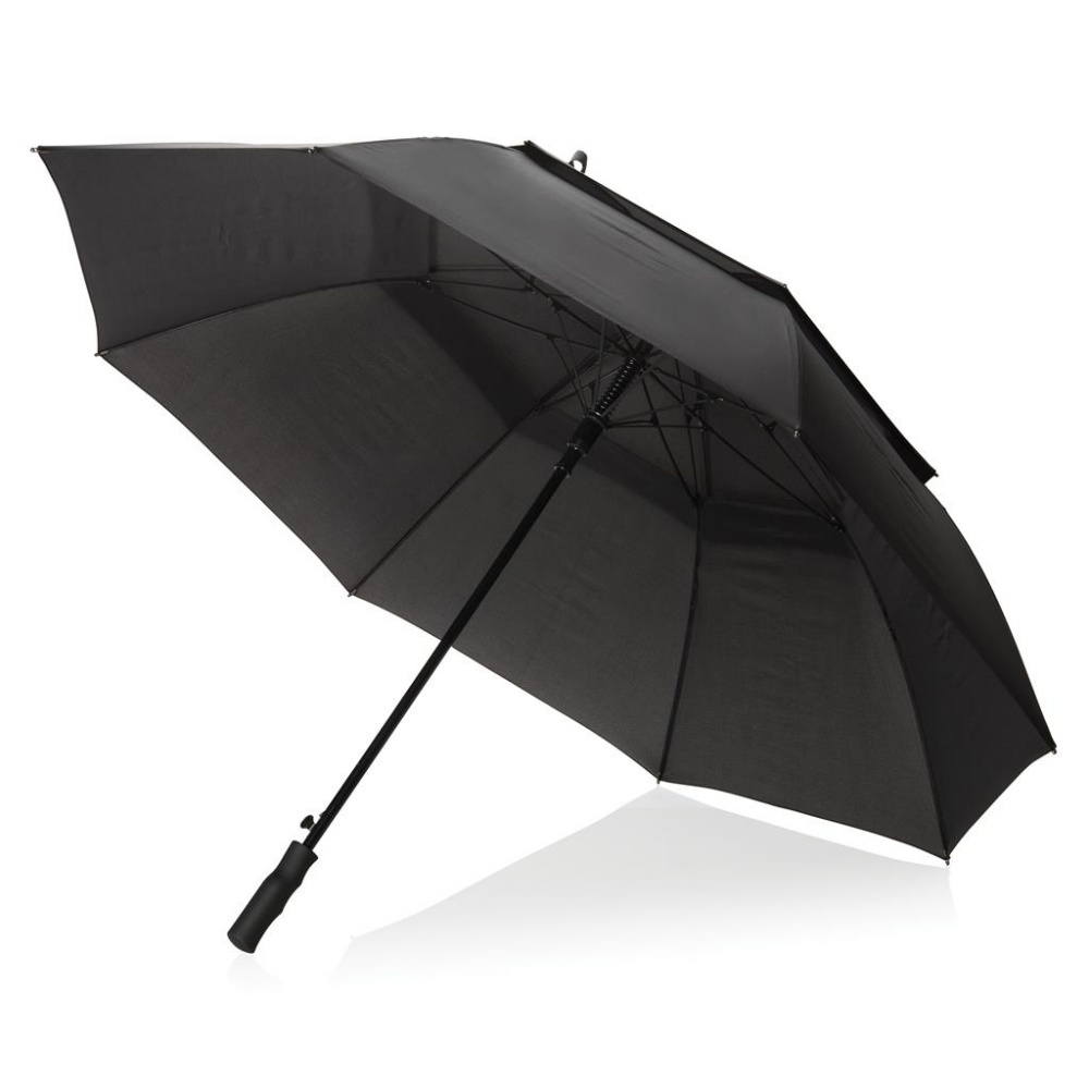 Logo trade business gift photo of: Swiss Peak Tornado 30" storm umbrella, black