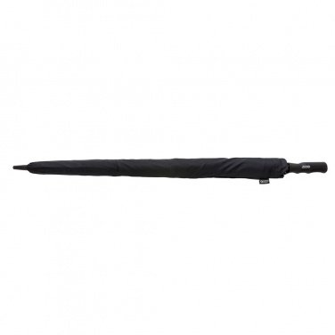 Logo trade promotional giveaways picture of: Swiss Peak Tornado 30" storm umbrella, black