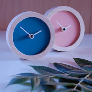 Logo trade promotional item photo of: Wooden desk clock