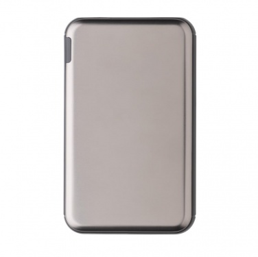 Logo trade advertising products picture of: Pocket-size 5.000 mAh powerbank, grey