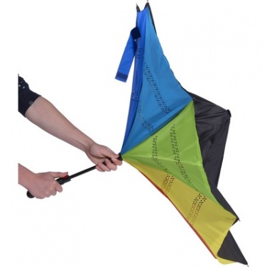 Logo trade promotional item photo of: Reversible automatic umbrella AX, Multi color