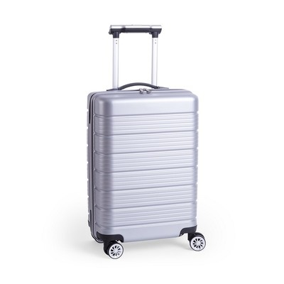 Logo trade promotional giveaway photo of: Trolley bag, metallic silver