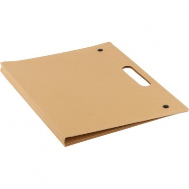 Logo trade promotional gift photo of: Conference folder, notebook A4, ball pen, sticky notes, beige