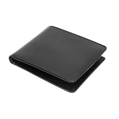 Logotrade promotional item image of: Mauro Conti leather wallet, RFID protection, black