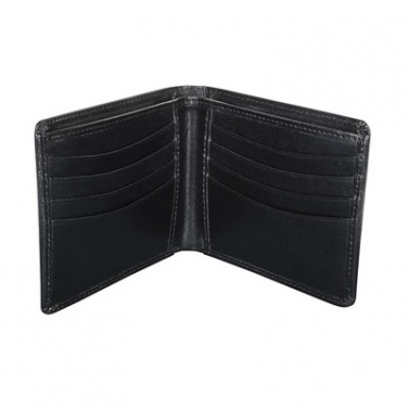 Logotrade advertising product image of: Mauro Conti leather wallet, RFID protection, black