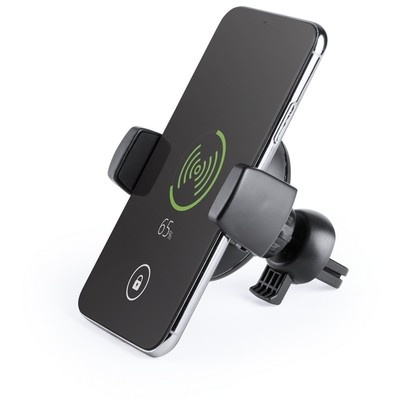 Logo trade corporate gifts picture of: Mobile phone holder for car, wireless charger