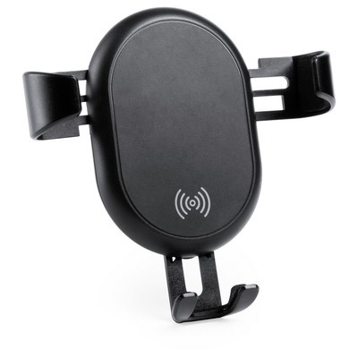 Logo trade business gifts image of: Mobile phone holder for car, wireless charger