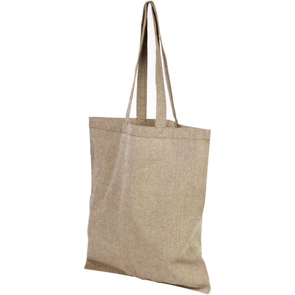 Logotrade promotional gift image of: Pheebs recycled cotton tote bag, beige