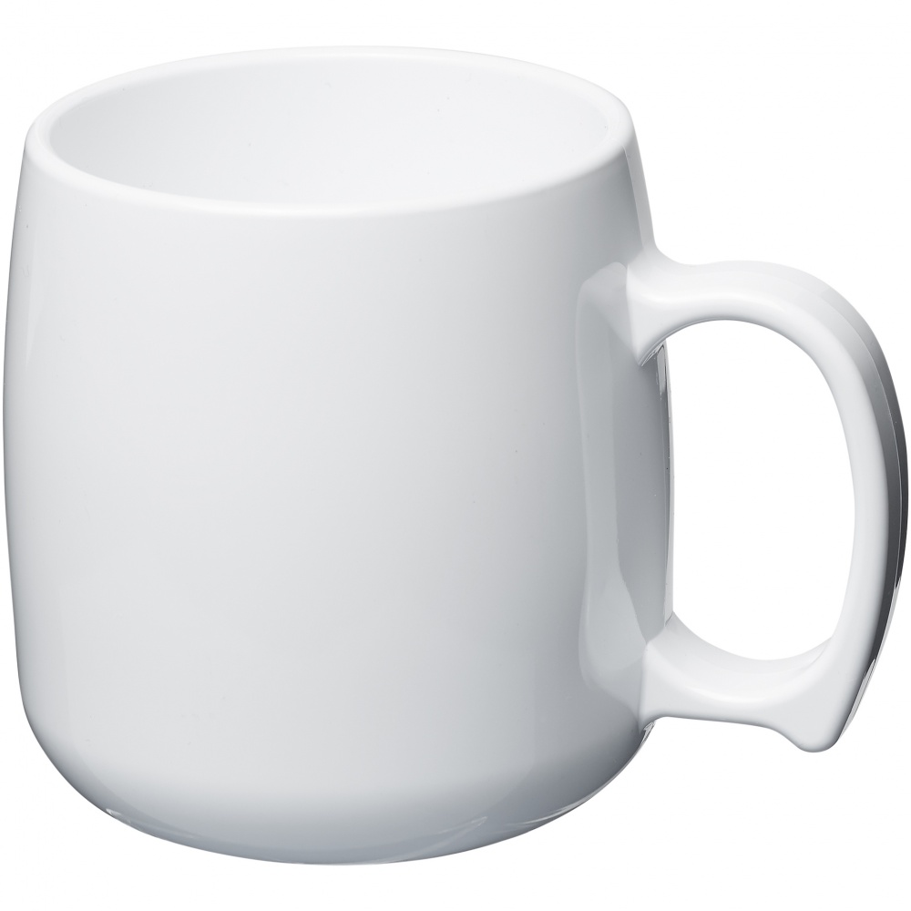 Logotrade promotional giveaway picture of: Classic 300 ml plastic mug, white