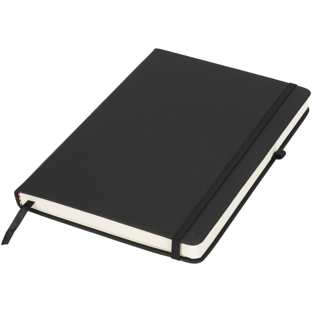 Logo trade promotional products picture of: Rivista medium notebook, black