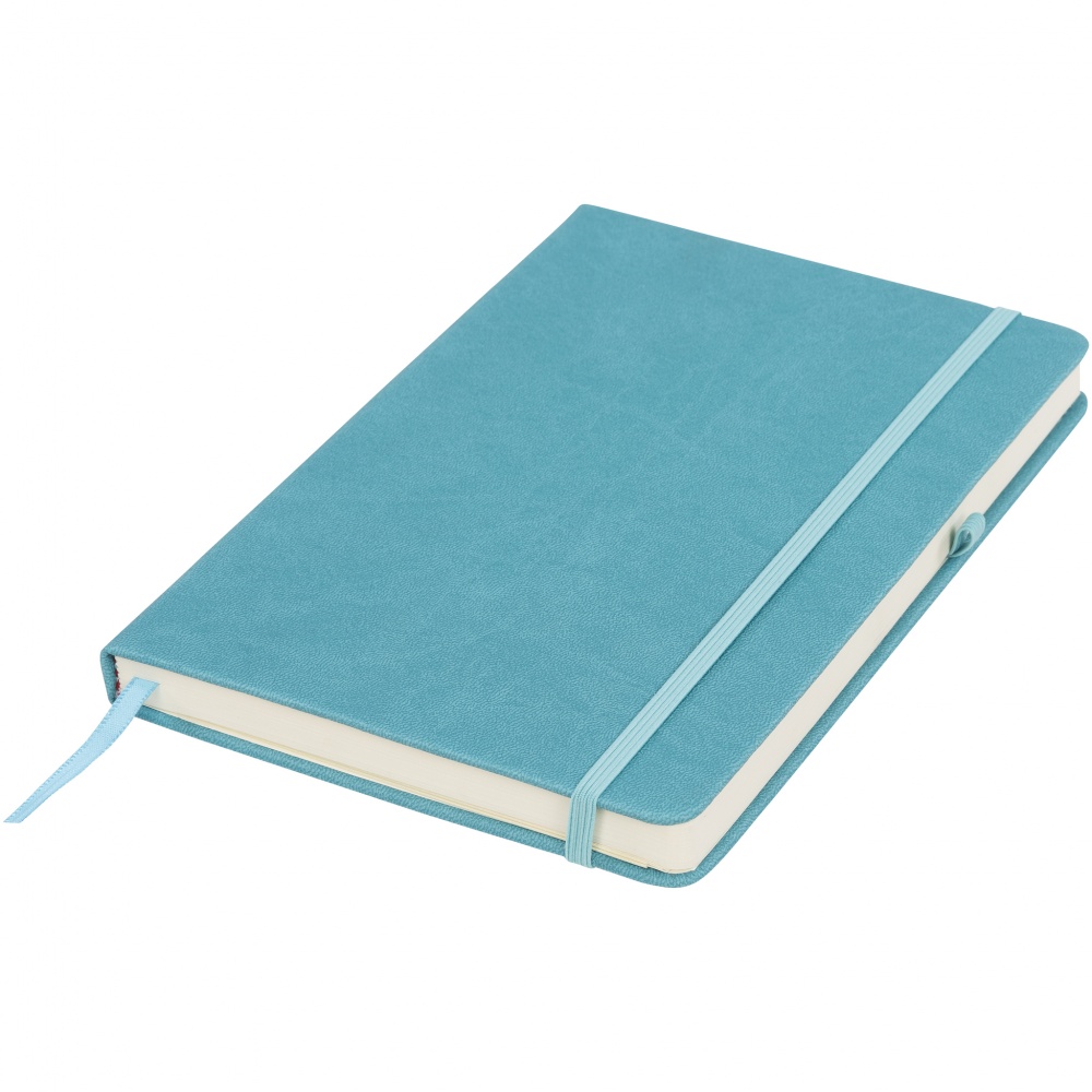 Logotrade promotional product picture of: Rivista notebook medium, aqua blue