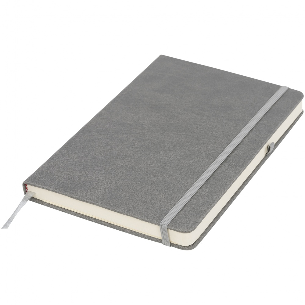 Logotrade promotional product image of: Rivista notebook medium, grey