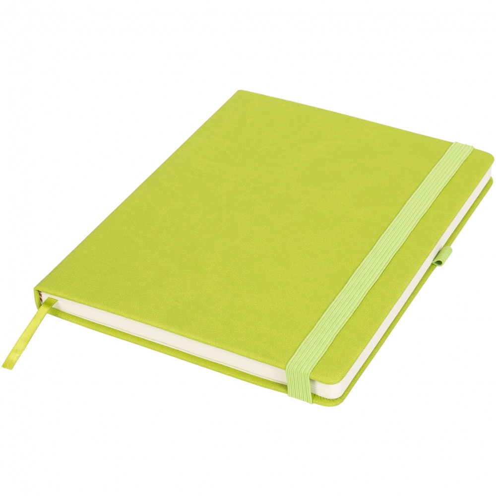 Logo trade promotional giveaway photo of: Rivista notebook large, green