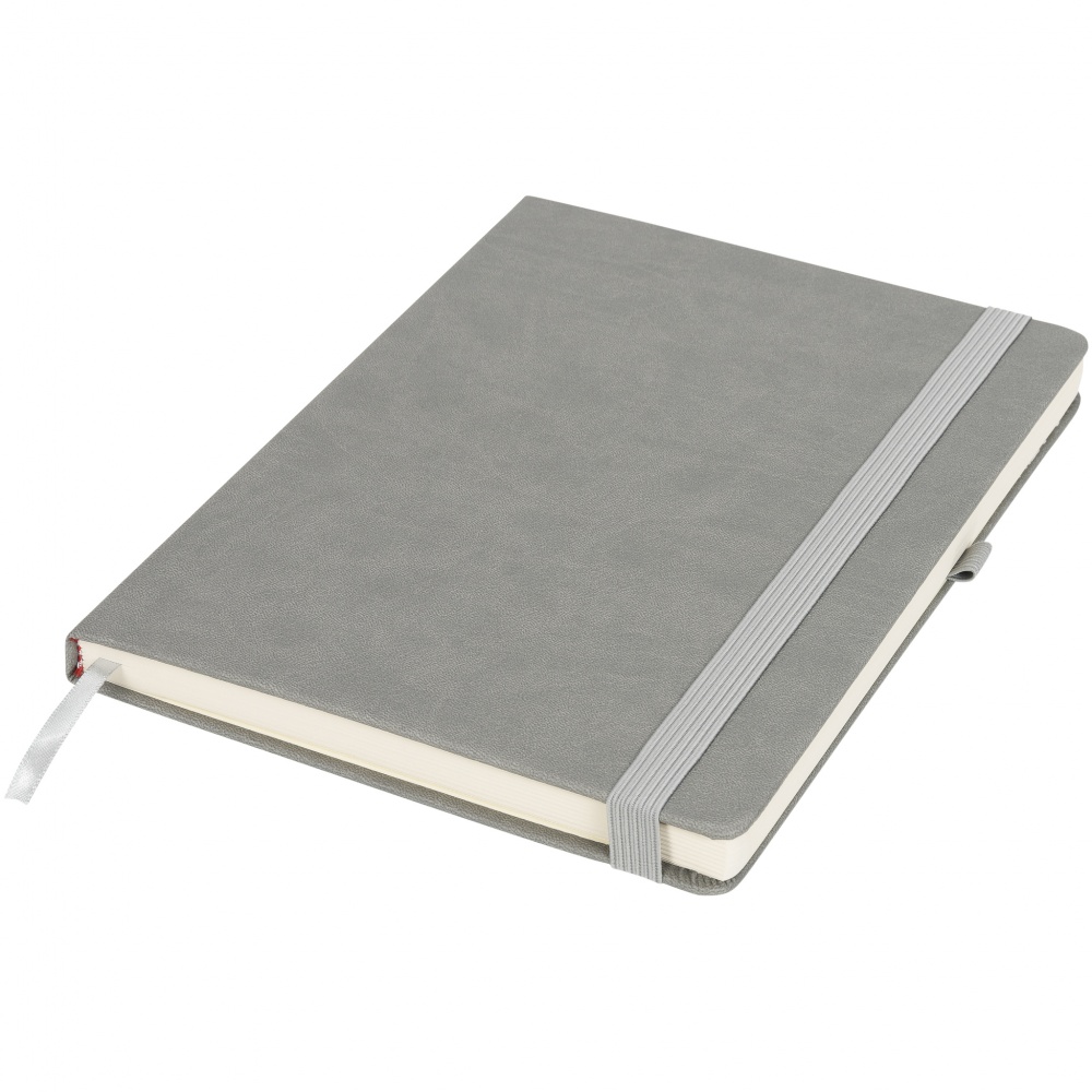 Logo trade promotional items picture of: Rivista notebook large, grey