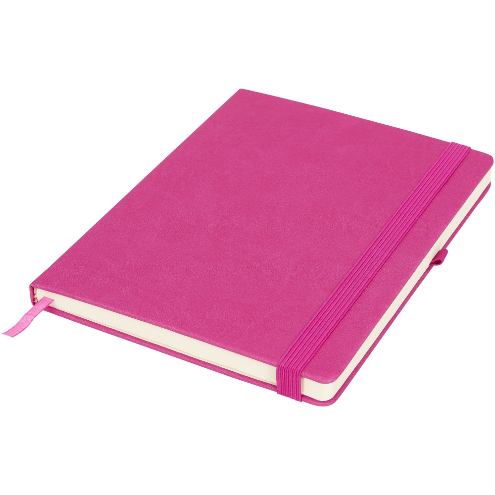 Logo trade corporate gifts image of: Rivista notebook large, magneta