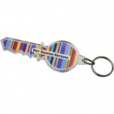 Combo key-shaped keychain