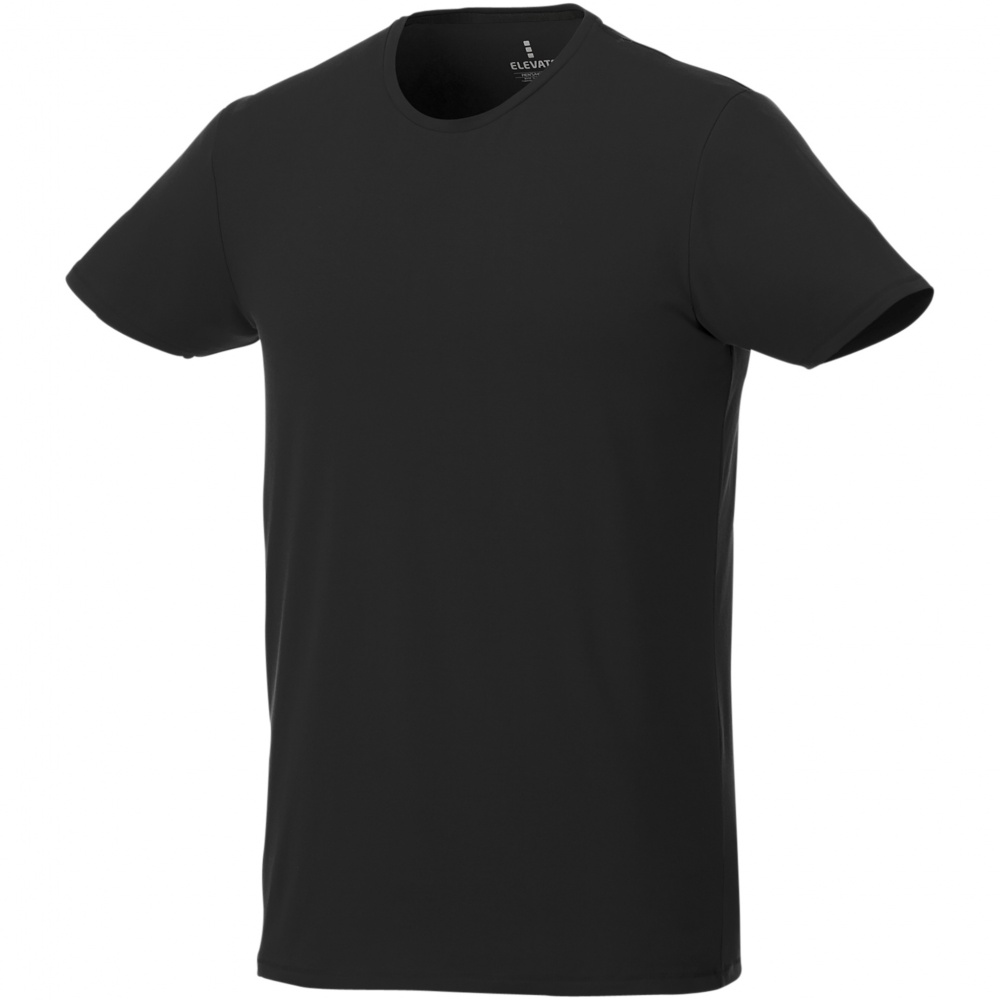 Logo trade promotional gift photo of: Balfour short sleeve men's organic t-shirt, black