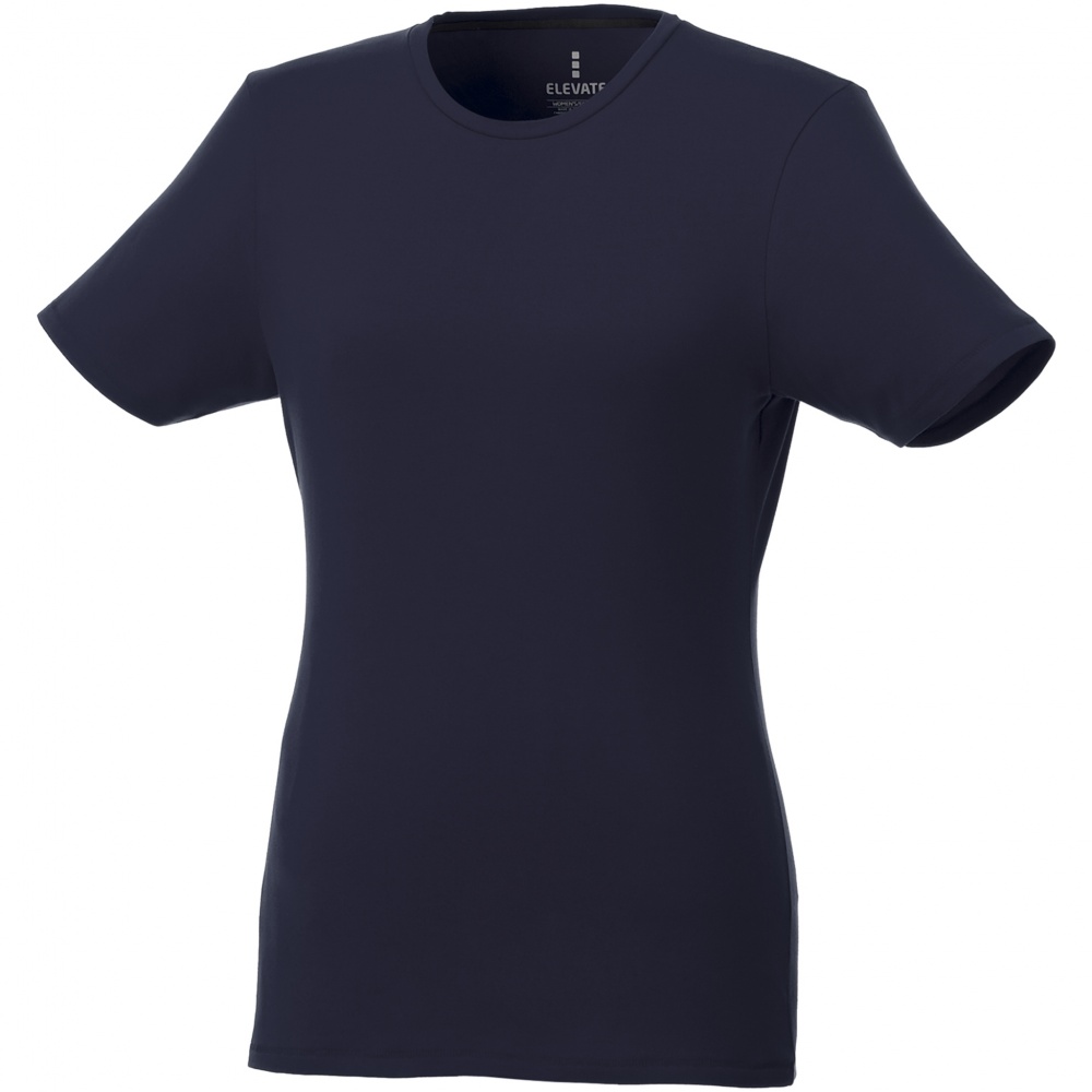 Logotrade corporate gifts photo of: Balfour short sleeve women's organic t-shirt, Navy Blue