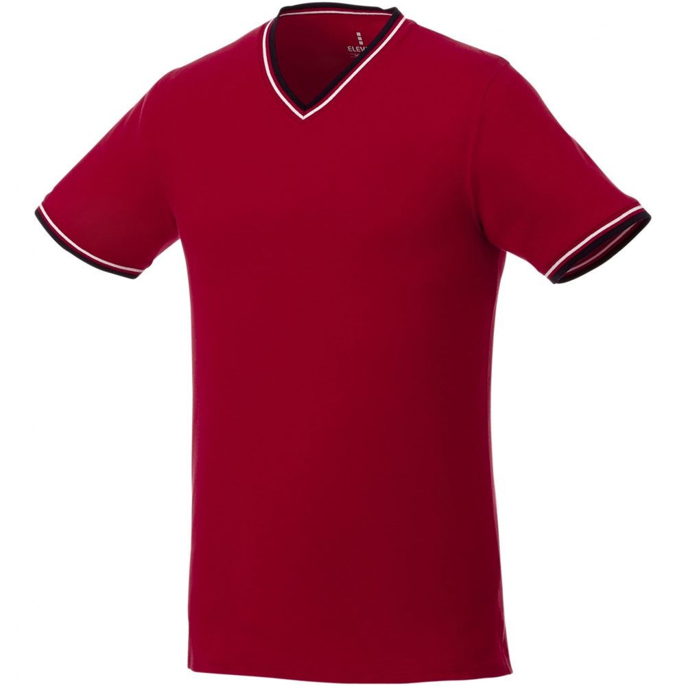 Logo trade promotional items image of: Elbert short sleeve men's pique t-shirt, red