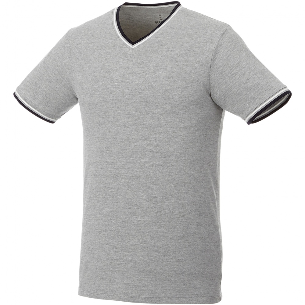 Logotrade advertising product image of: Elbert short sleeve men's pique t-shirt, grey