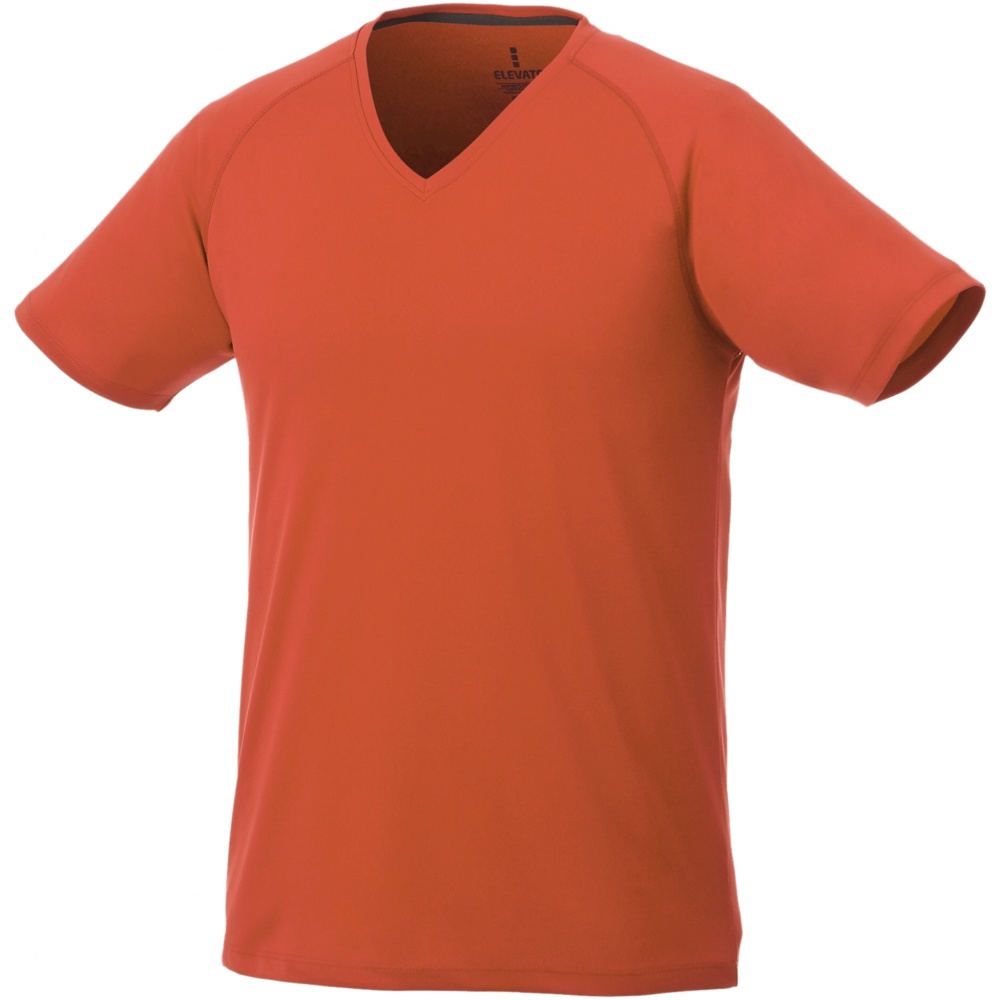 Logo trade promotional merchandise photo of: Amery men's cool fit v-neck shirt, oranssi