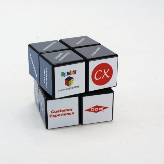 Logo trade promotional merchandise image of: 3D Rubik's Cube, 2x2